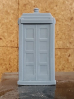 police box mk 2 scale model london tardis doctor 3d print model - Mito3D