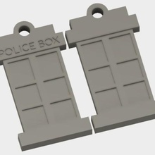 police box tardis keychain verschiedene 3d-Schlüsselanhänger Arzt nützlich 3d print model - Mito3D