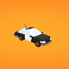 voiture de police jeu 3d print model - Mito3D