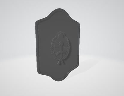 police identification badge veneer chest replica 3d print model - Mito3D