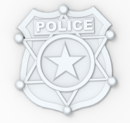 police logo 3d print model - Mito3D