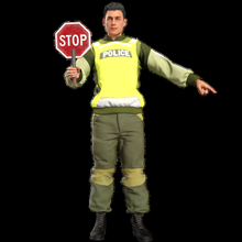 polizia traffico controllo 1 3d print model - Mito3D