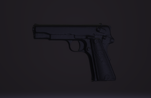 polish pistol vis wz35 3d scan ww2 handgun 3d print model - Mito3D