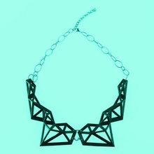 polix polygonal necklace jewelry carbon fiber fashion accessories 3d print model - Mito3D