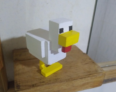 pollo de Minecraft gioco minecrate animales 3d print model - Mito3D