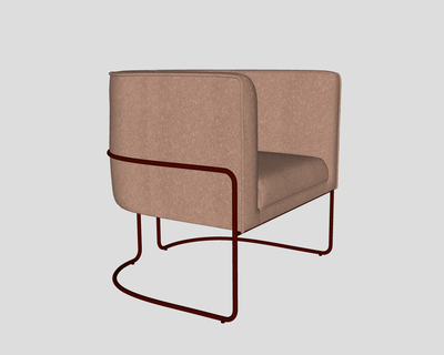 Poltrona 2 Stuhl modern Sessel Möbel Architektur Design Dekoration 3d print model - Mito3D