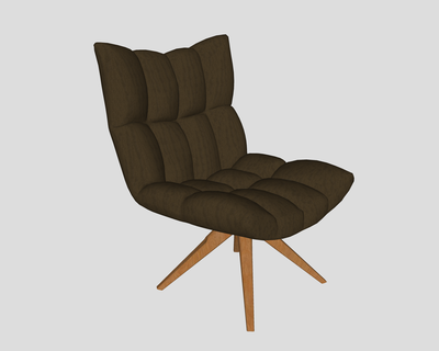 Poltrona 3 Stuhl modern Sessel Möbel Architektur Design Dekoration 3d print model - Mito3D