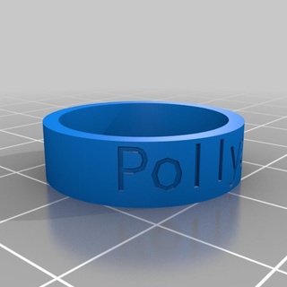 polly ring customized rings 3d print model - Mito3D