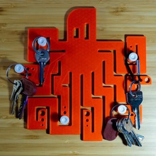 polpachiavi outil de clé les touches le titulaire poulpe mur maison 3d print model - Mito3D
