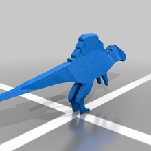 escuela politécnica spinosaurus Arte dinosaurio lowpoly polígono animal reptil esculturas 3d print model - Mito3D