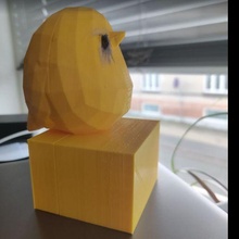 poli kuş blok çokgen model Şirin Tombul heykel süs dekorasyon 3d print model - Mito3D