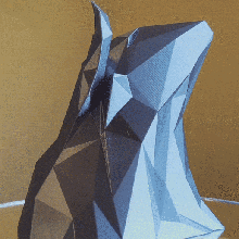 poly taureau buste taureaux tauromachie art lowpoly 3d print model - Mito3D