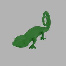 poly caméléon animal jouet faible 3d print model - Mito3D