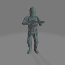 poly clone star wars soldier 3d print model - Mito3D