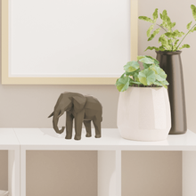 poly elephant low toy animal sculpture decor 3d print model - Mito3D