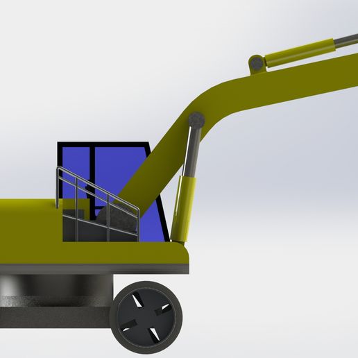 poli escavatore Basso gioco fbx stl sldprt sldasm 3D print model - Mito3D