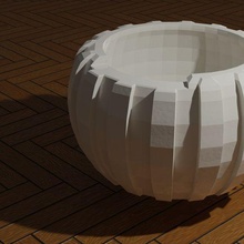 poly équipement vase plans agiter lowpoly 3d print model - Mito3D