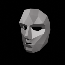 poli maschera 3d print model - Mito3D