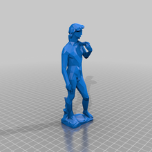 poli Michelangelo'nun David inanılmaz sanatsal Sanat tarzı güzel heykel heykeller 3d print model - Mito3D