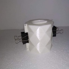 poly octagonal mould - cement plaster pot flowerpot form octagon low mold plant desing concret 3d print model - Mito3D
