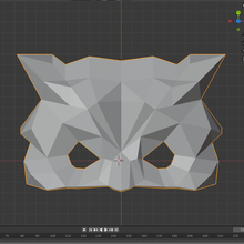 poli gufo maschera arte viso animale carina 3d print model - Mito3D