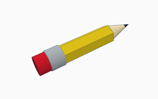 poly pencil model models 3d print model - Mito3D