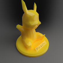 poli Pikachu base 3d print model - Mito3D