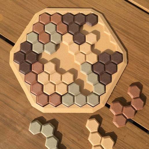 poly puzzle gioco i legno di ragazzi fillamentum 3D print model - Mito3D