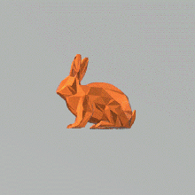 poly rabbit hase eastern ostern leicht zu drucken deko ender 3d print model - Mito3D