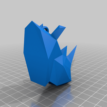poli rinoceronte sculture 3d print model - Mito3D