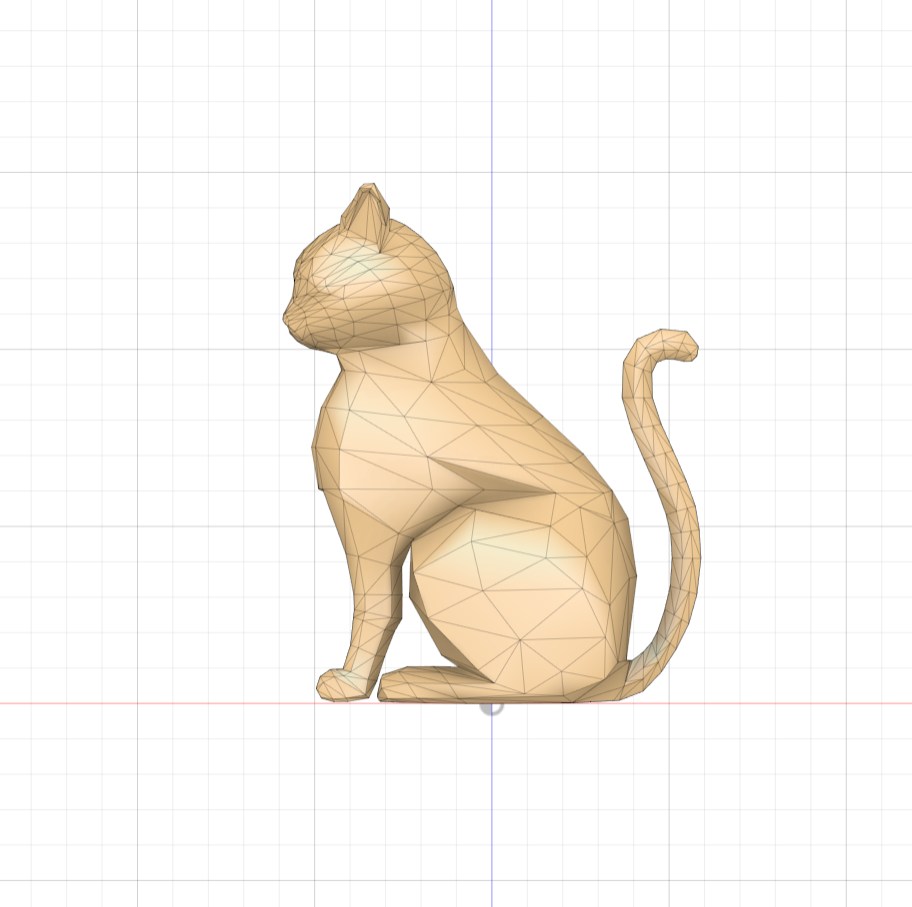 poli sentado gato arte cão geométrico triângulo animal animais bonita 3d impressão livre of carregar 3D print model - Mito3D