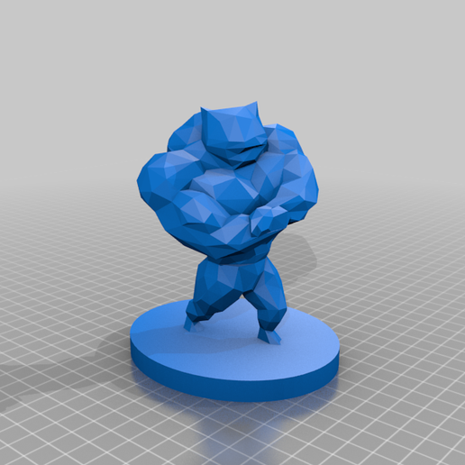 poly swole bulbasaur Jeu jouet 3D print model - Mito3D