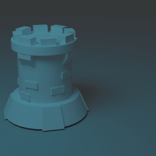 poly tower low art toy 3d print model - Mito3D
