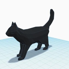 poli passeggio gatto arte decorazione divertimento libero corona covid ender us animale statua figura 3d print model - Mito3D