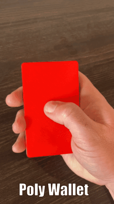 poli cüzdan ince pop up 3d print model - Mito3D