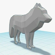poli Lobo coroa covid fofa ender fracasso us estátua arte cruzando gato animal decoração Diversão livre 3d print model - Mito3D