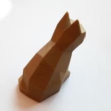 polycount gato neko animal poli papelada papel 3d print model - Mito3D