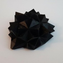 Polycount Igel namens igel Tier niedrig poly papiertier 3d print model - Mito3D