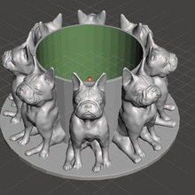 cão polivalente plantador 3d print model - Mito3D