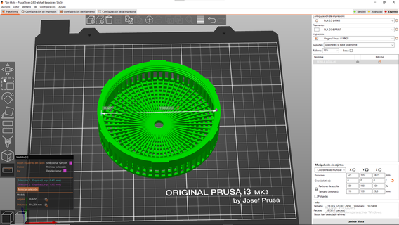 polyester havuz ızgara yüzme filtre 3d print model - Mito3D