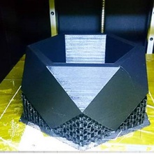 6polygon ekici ev kaktüs tencere vazo 3d print model - Mito3D