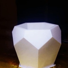 5polygon ekici ev flowerbox pot vazo 3d print model - Mito3D