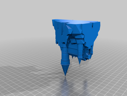 polígono reducción hogwarts completar edificios estructuras 3d print model - Mito3D