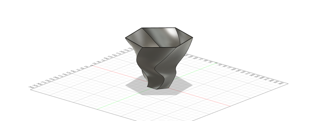poligono forma vaso conservazione fiori ciotola 3d print model - Mito3D