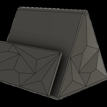 polygon smartphone stand holder useful desktop office organizer 3d print model - Mito3D