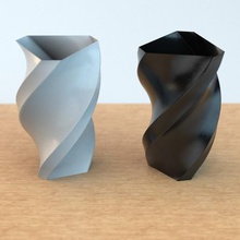 polygone vase 02 Accueil décor pot fleur art 3d print model - Mito3D