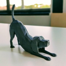 poligonal cão vários tevo houdini beagle baixa contagem de polígonos animais 3d print model - Mito3D