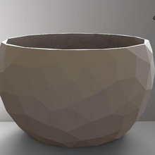 polygonal pot 3d print model - Mito3D