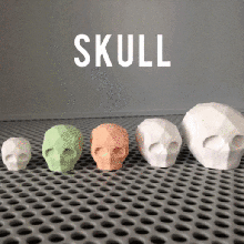polygonal skull flower pot maceta various flowerpot luifer earrings pendant 3d print model - Mito3D