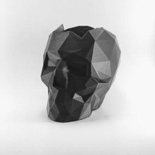 poligonal cráneo olla modelo 05 casa macetas de barro hormigón 3d print model - Mito3D